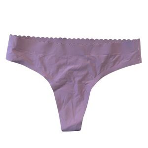 NWOT Knix Essential Scalloped Thong Pink Mauve Sz. S